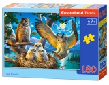 Puzzle Castorland Owl Family  180 dílků