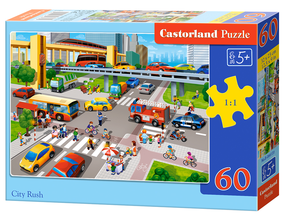 Puzzle Castorland City Rush 60 dílků