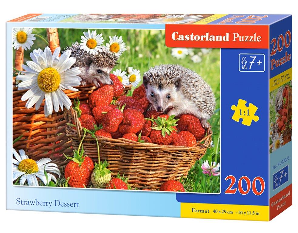 Puzzle Castorland Strawbeery Dessert 200 dílků