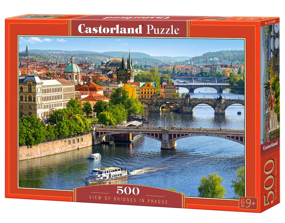 Puzzle Castorland View of Bridges in Prague 500 dílků
