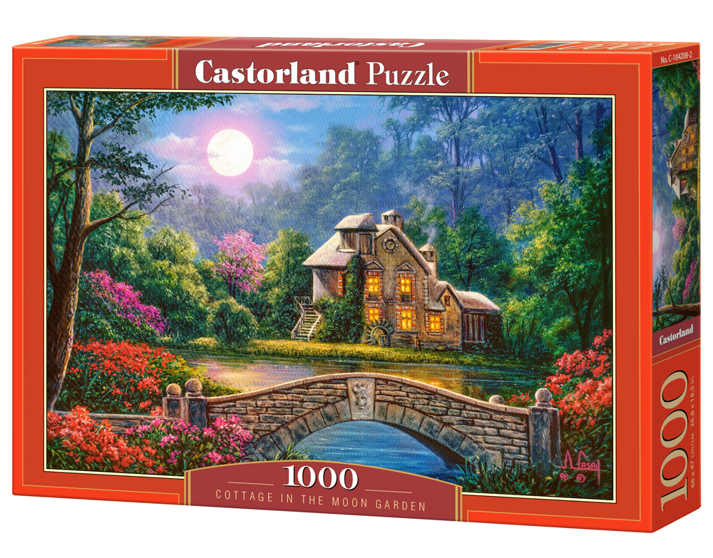 Puzzle Castorland Cottage in the Moon Garden 1000 dílků