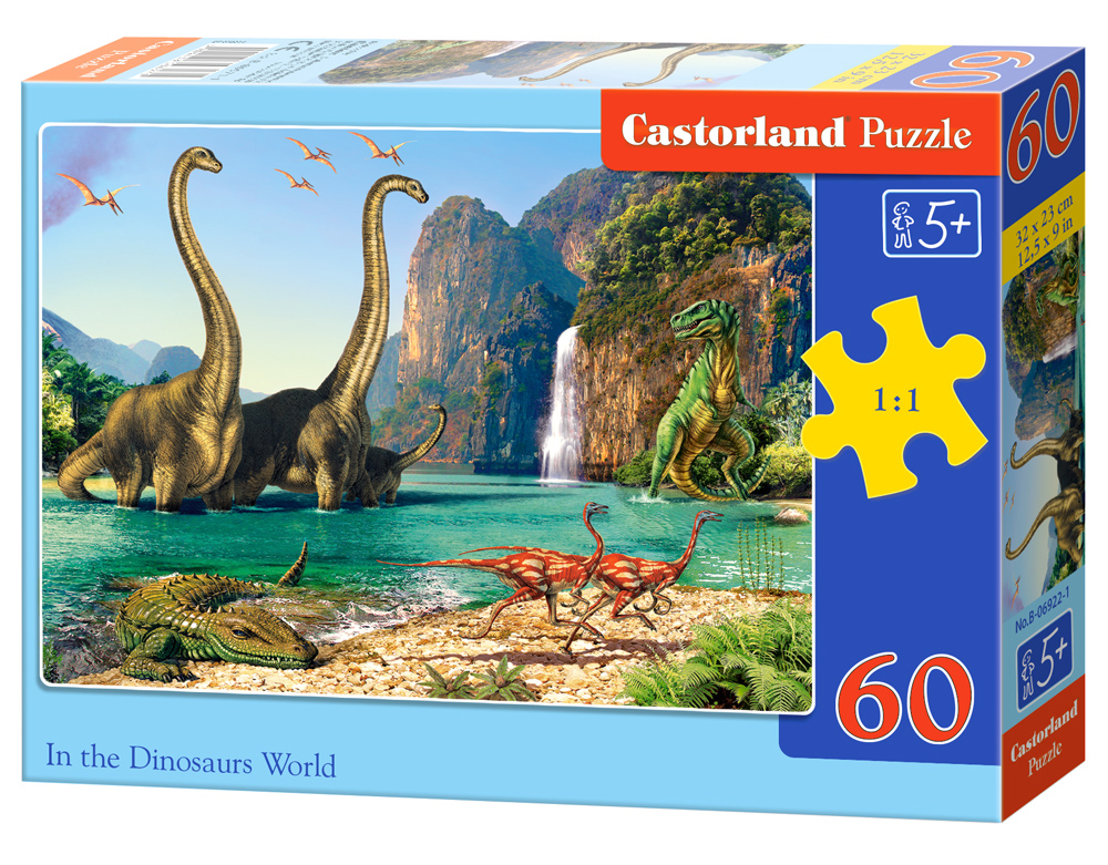 Puzzle Castorland In the Dinosaurus World 60 dílků