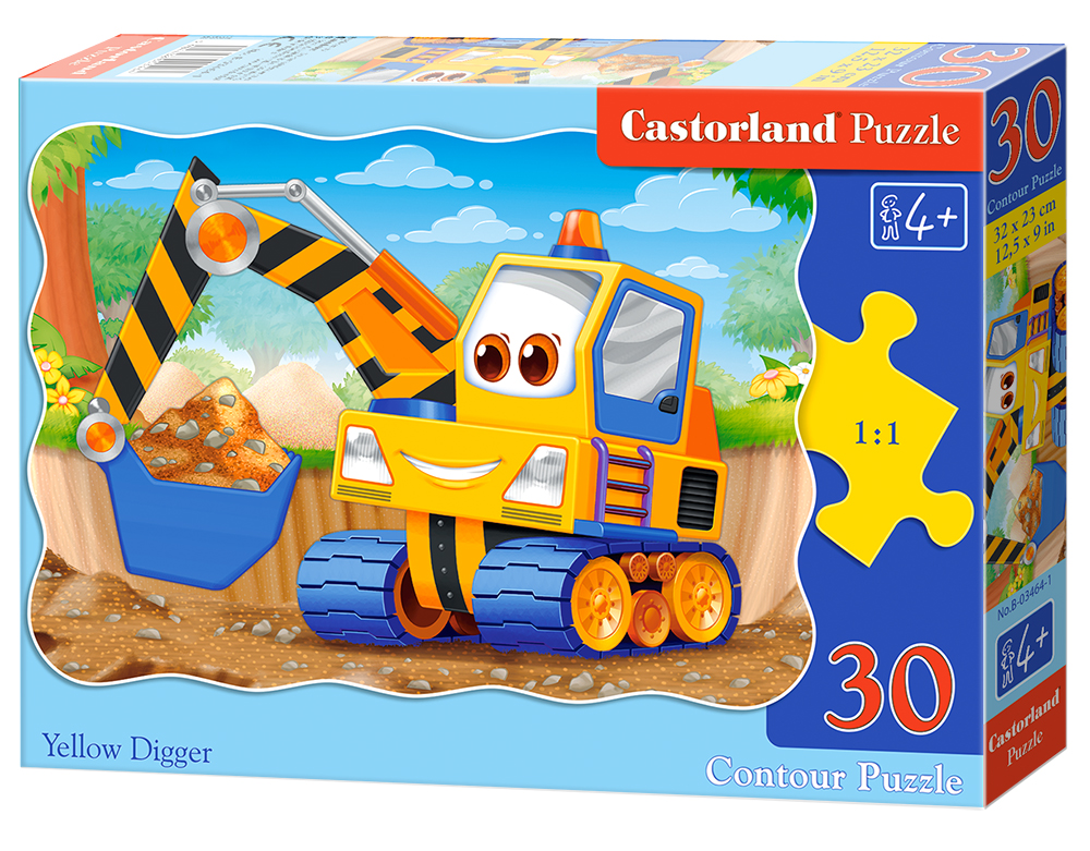 Puzzle Castorland Yellow Digger 30 dílků