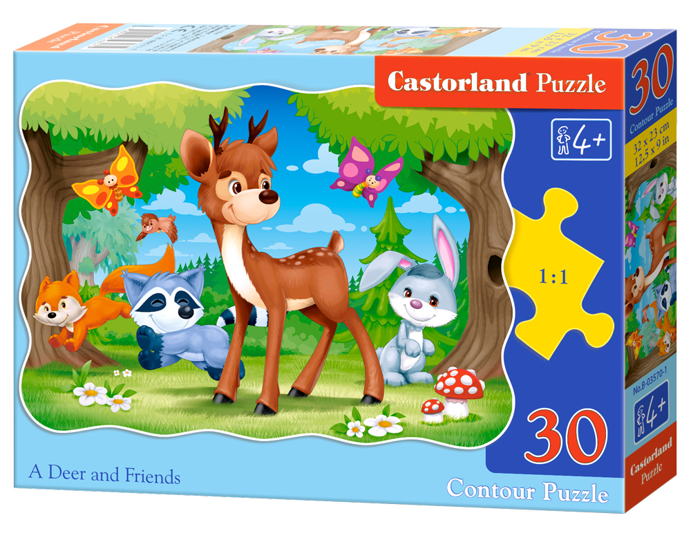 Puzzle Castorland A Deer and Friends 30 dílků