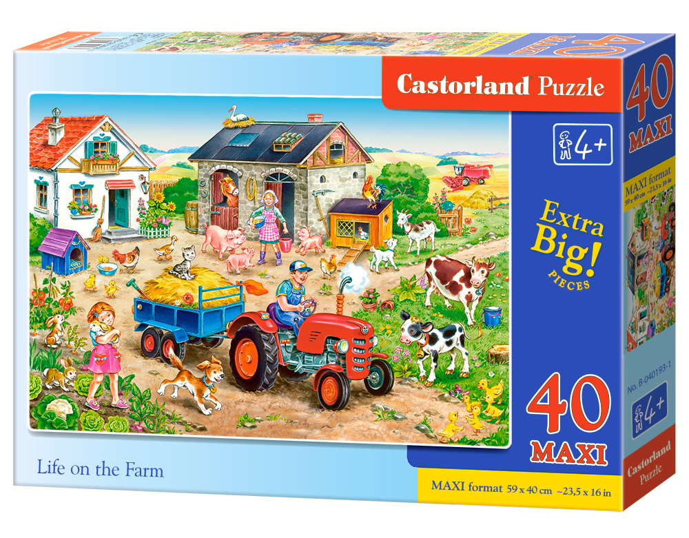 Puzzle Castorland Life on the Farm 40 dílků