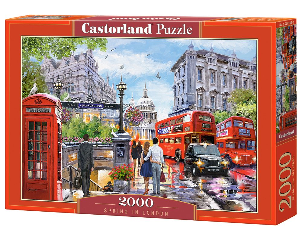 Puzzle Castorland Spring in London 2000 dílků