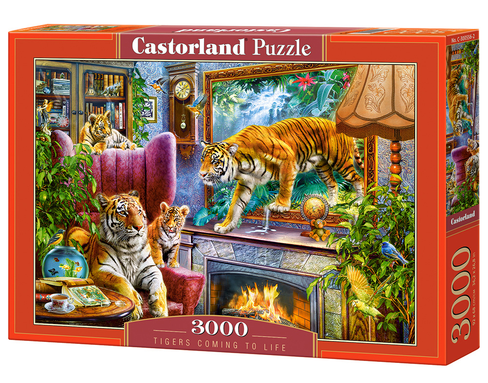 Puzzle Castorland Tigers Comming to life 3000 dílků