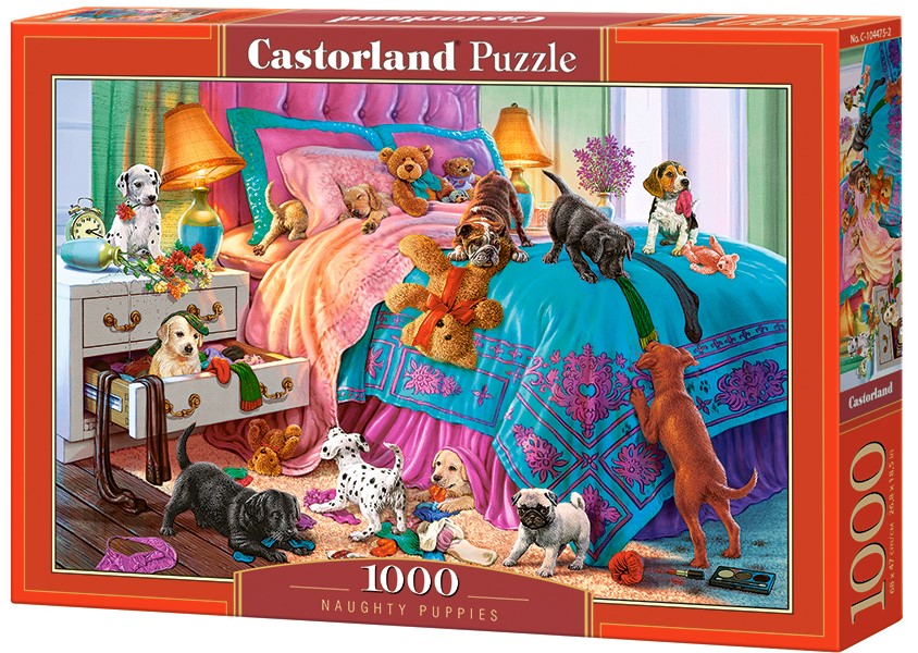 Puzzle Castorland Naughty Puppies 1000 dílků