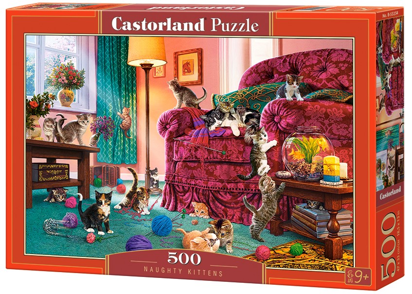 Puzzle Castorland Naughty Kittens 500 dílků