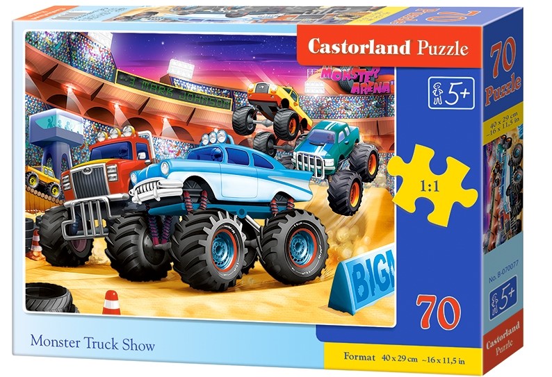 Puzzle Castorland Monster Truck Show 70 dílků