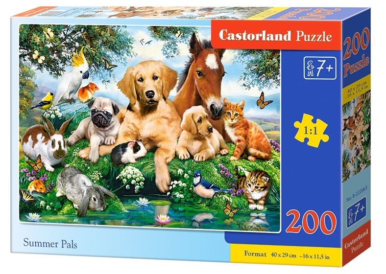 Puzzle Castorland Summer Pals 200 dílků