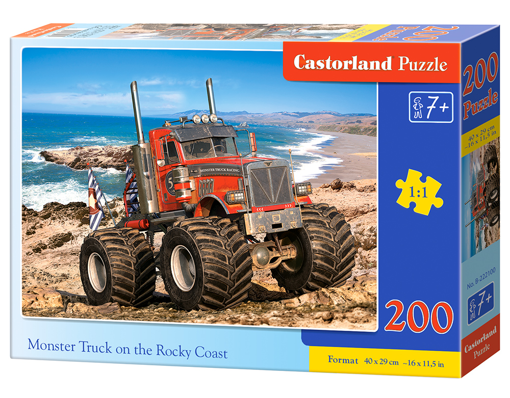 Puzzle Castorland Monster Truck on the Rocky Coast 200 dílků