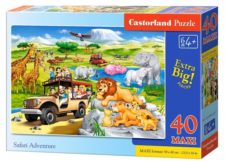 Puzzle Castorland Safari Adventure 40 dílků