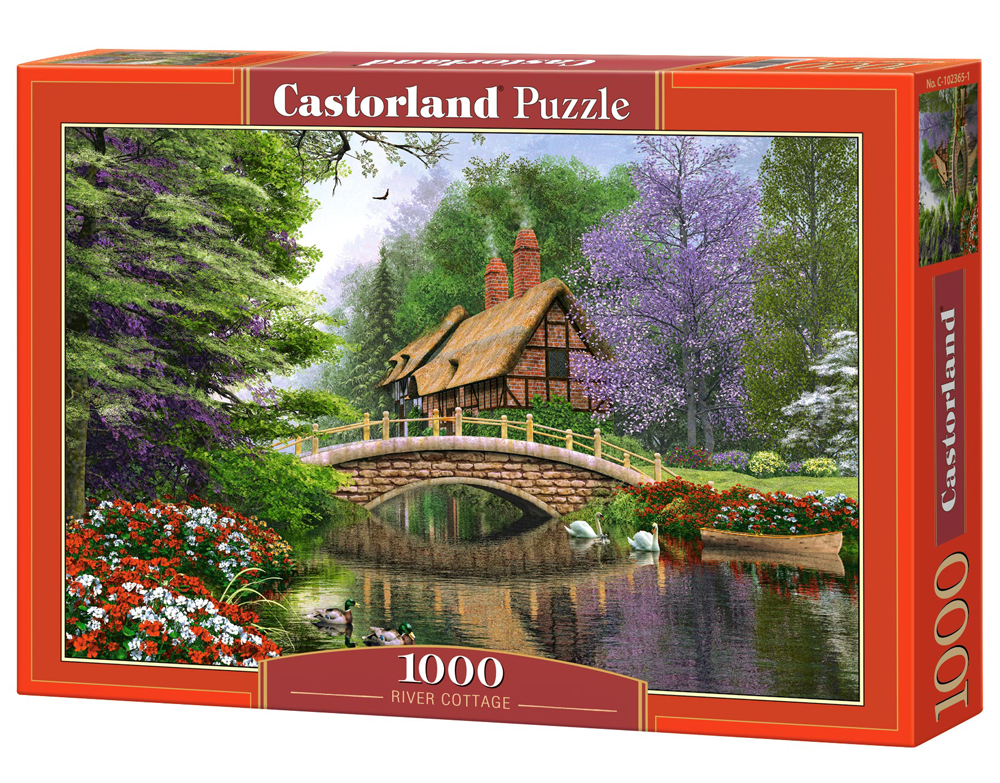 Puzzle Castorland River Cottage  1000 dílků