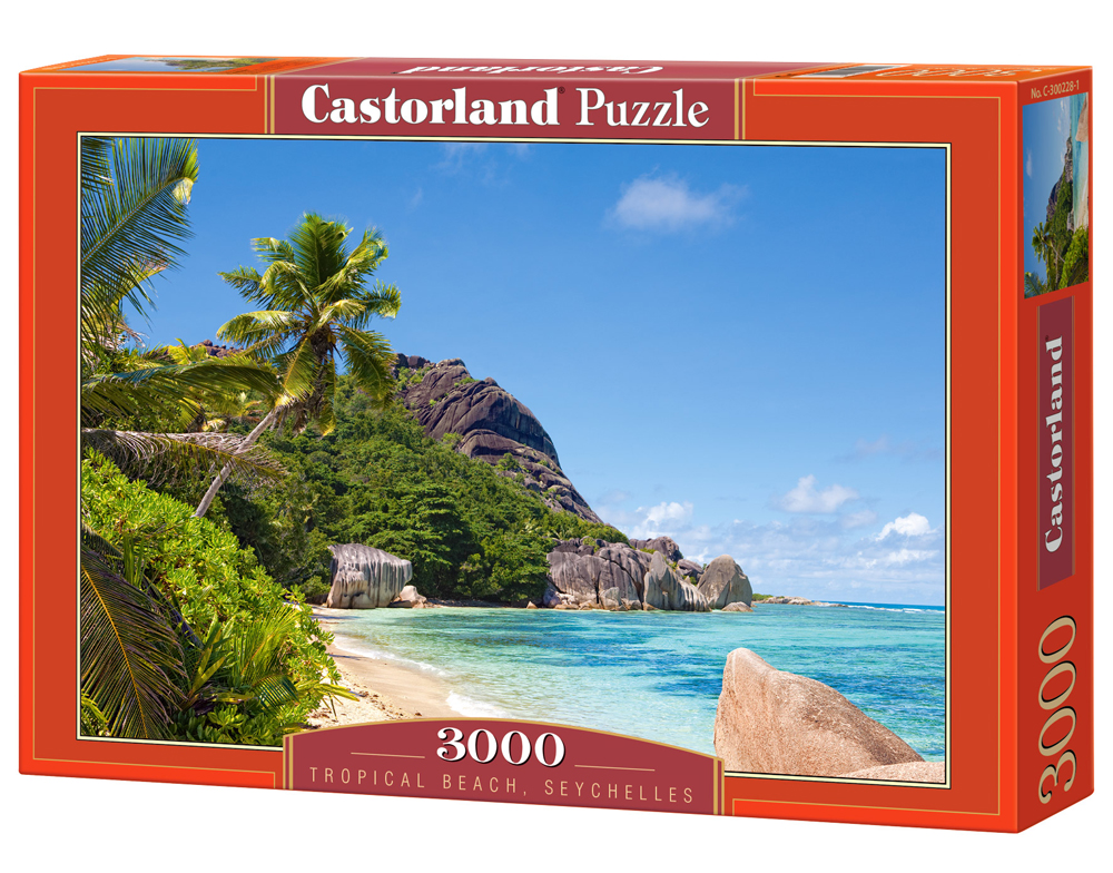 Puzzle Castorland Tropical Beach, Seychelles 3000 dílků