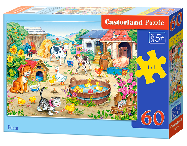 Puzzle Castorland Farm 60 dílků