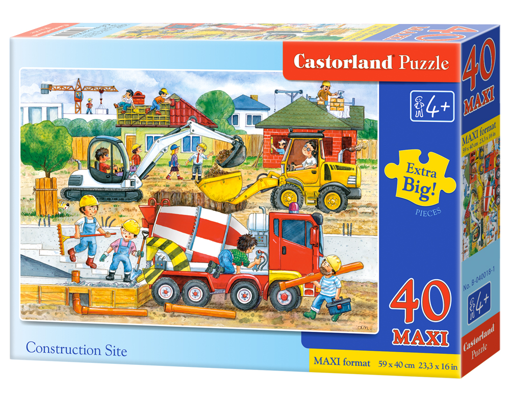 Puzzle Castorland Construction Site 40 dílků