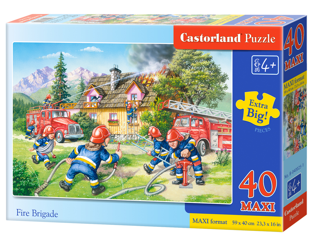 Puzzle Castorland Fire Brigade 40 dílků