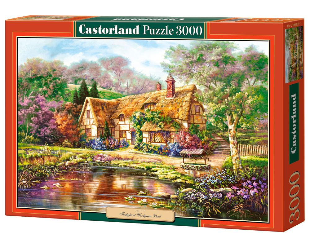 Puzzle Castorland Twilight at Woodgreen Pond 3000 dílků