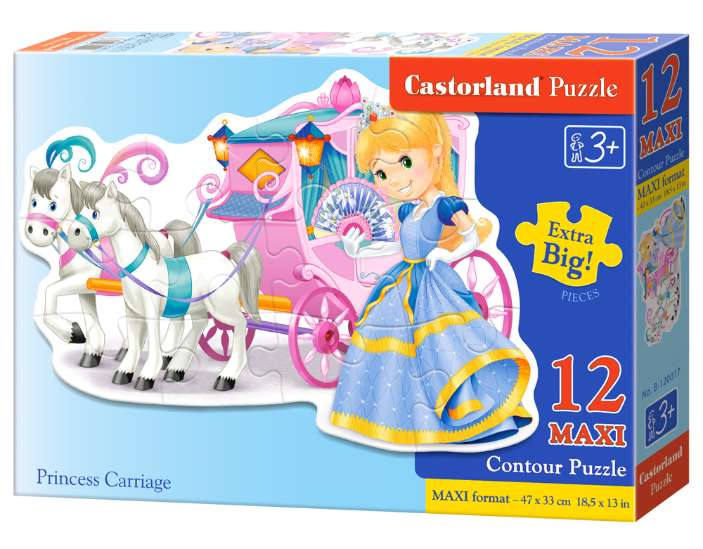 Puzzle Castorland Princess Carriage 12 dílků