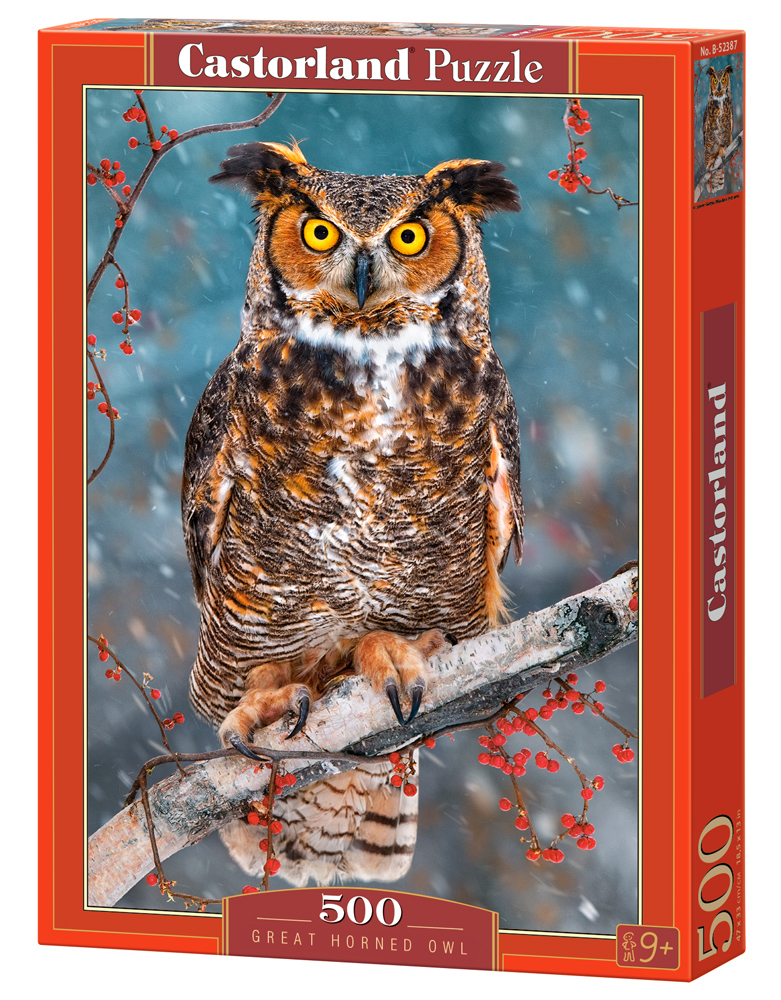 Puzzle Castorland Great Horned Owl 500 dílků