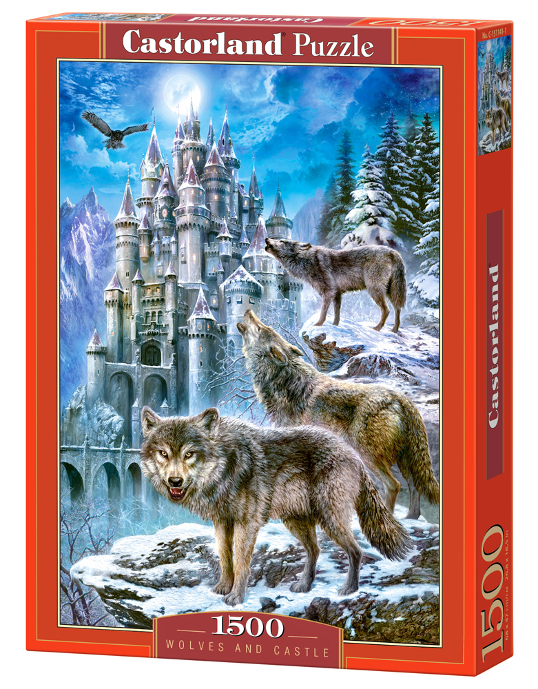 Puzzle Castorland Wolves and Castle 1500 dílků