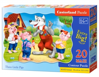 Puzzle Castorland Three Little Pigs 20 dílků