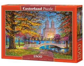 Puzzle Castorland Autumn Stroll, Central Park 1500 dílků