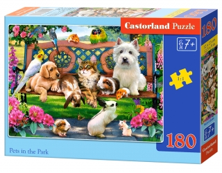 Puzzle Castorland Pets in the Park  180 dílků