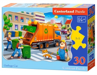 Puzzle Castorland Garbage Car 30 dílků