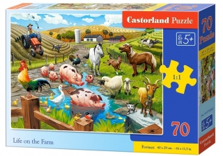 Puzzle Castorland Life on the Farm 70 dílků