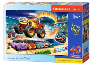 Puzzle Castorland Jumping Monster Truck 40 dílků