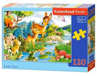 Puzzle Castorland Little deers 120 dílků