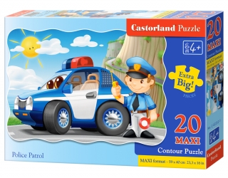 Puzzle Castorland Police Patrol 20 dílků