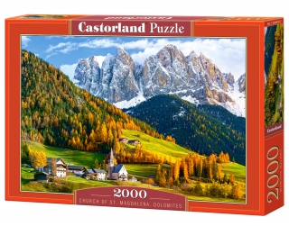 Puzzle Castorland Church of St. Magdalena, Dolomites 2000 dílků