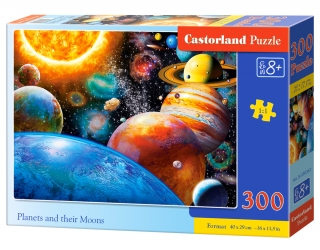 Puzzle Castorland Planets and their Moons  300 dílků